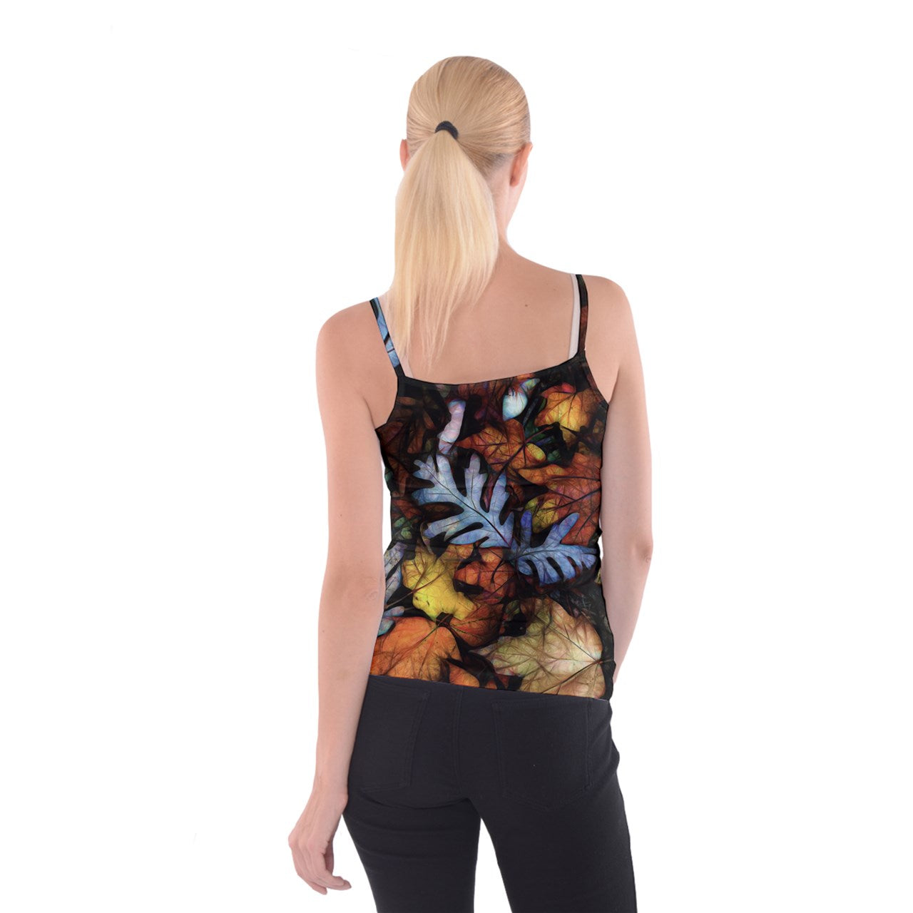 Mid October Leaves Spaghetti Strap Top