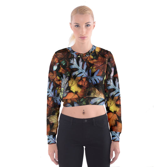 Mid October Leaves Cropped Sweatshirt