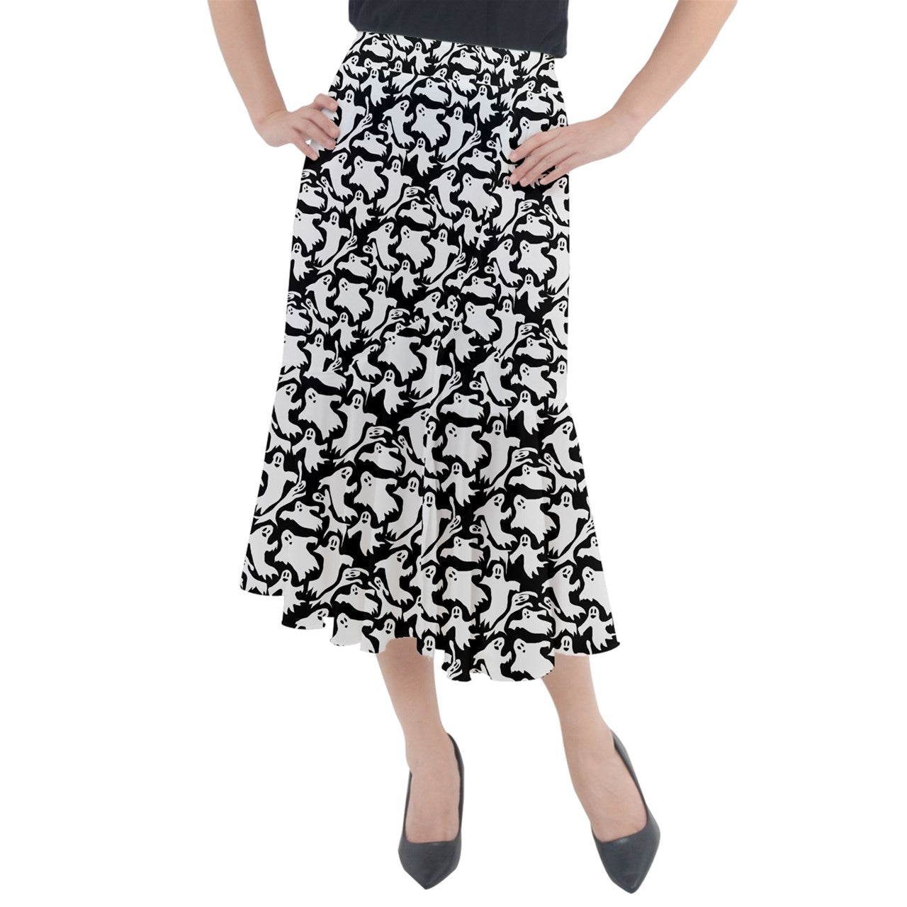 Ghosts Midi Mermaid Skirt