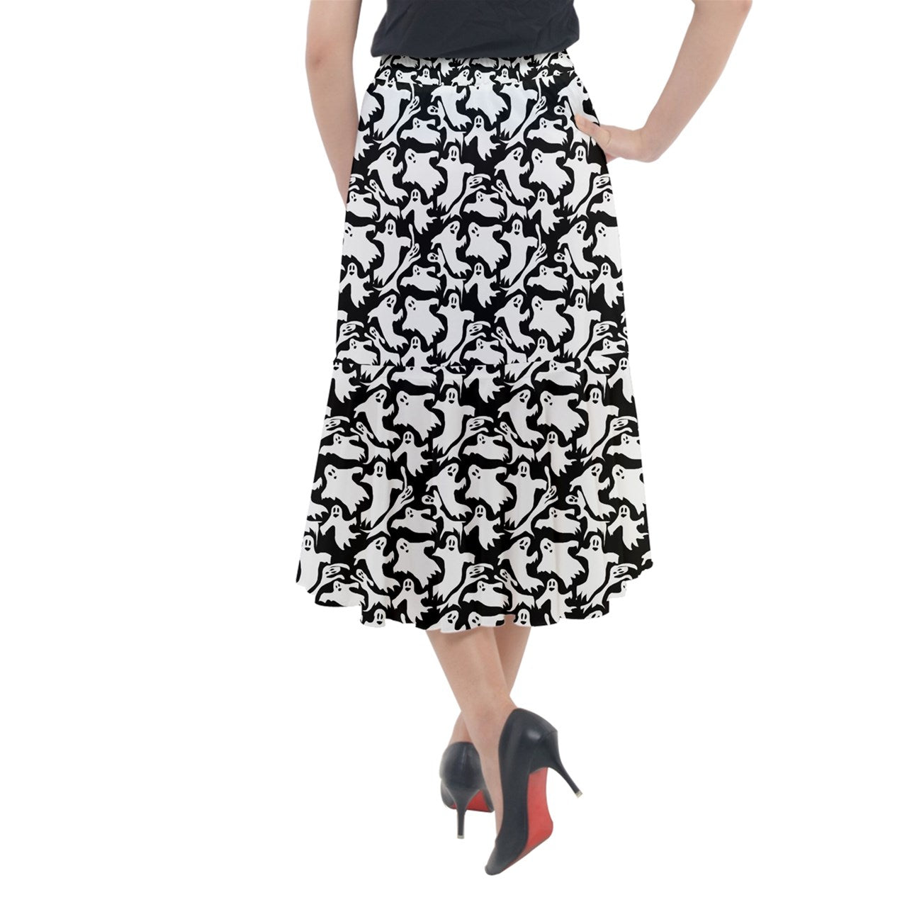 Ghosts Midi Mermaid Skirt