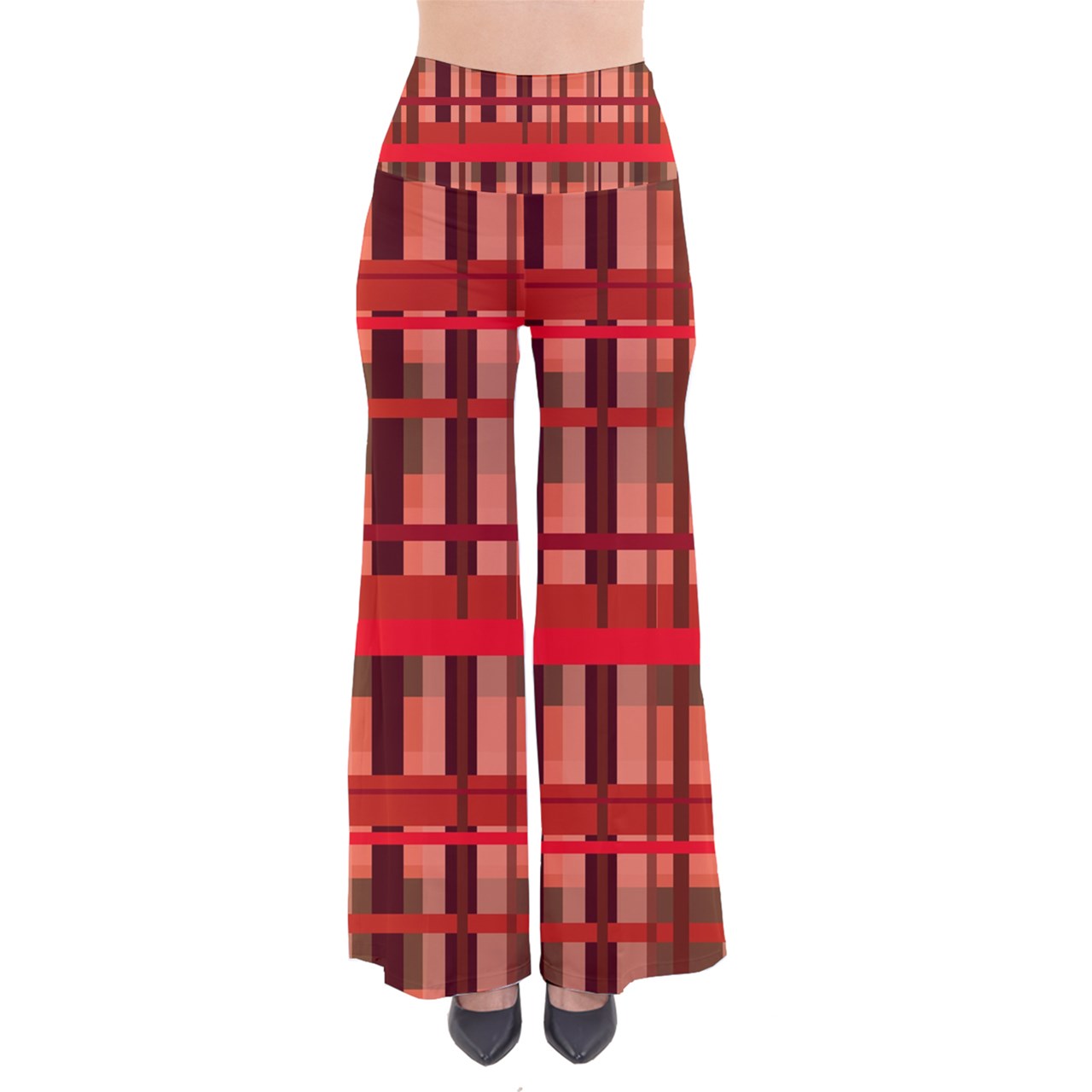 Fall Plaid So Vintage Palazzo Pants