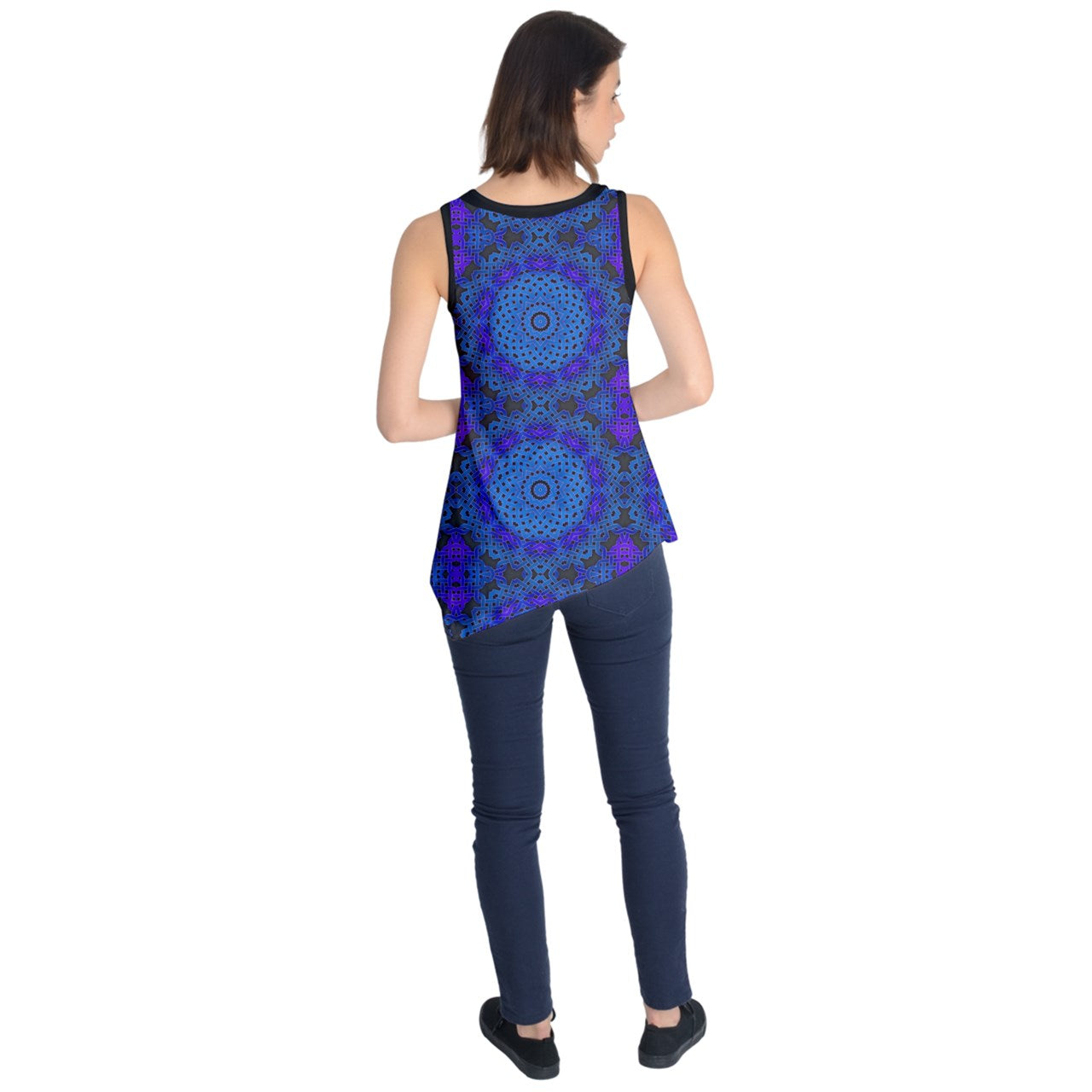 Blue Celtic Knot Kaleidoscope Sleeveless Tunic