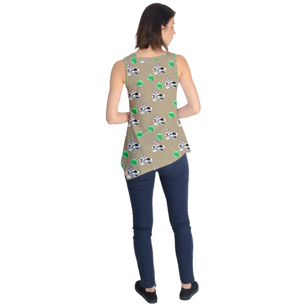 Bunnies Pattern Sleeveless Tunic