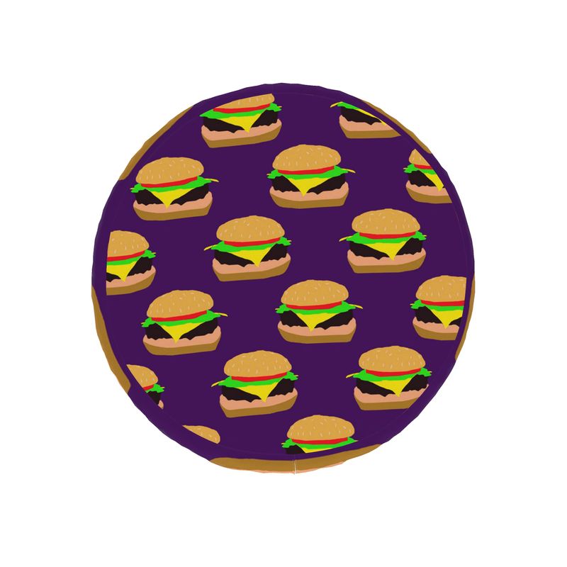Burger Pattern Bean Bag Chair