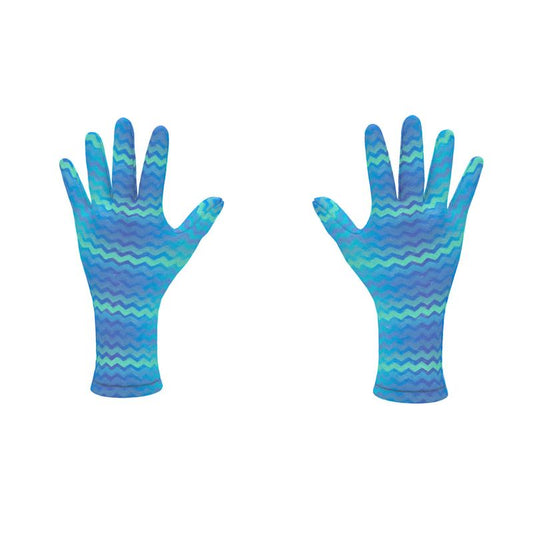 Mermaid Stripe Fleece Gloves