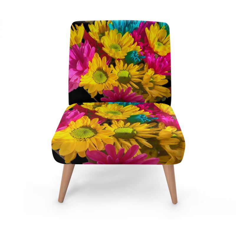 Bright daisy Bouquet Occasional Chair