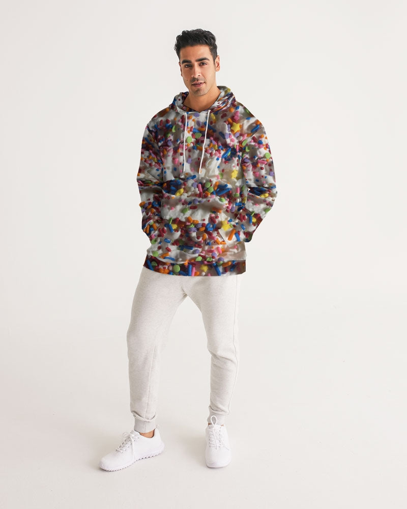 Rainbow Sprinkles On Whipped Cream Men's Hoodie