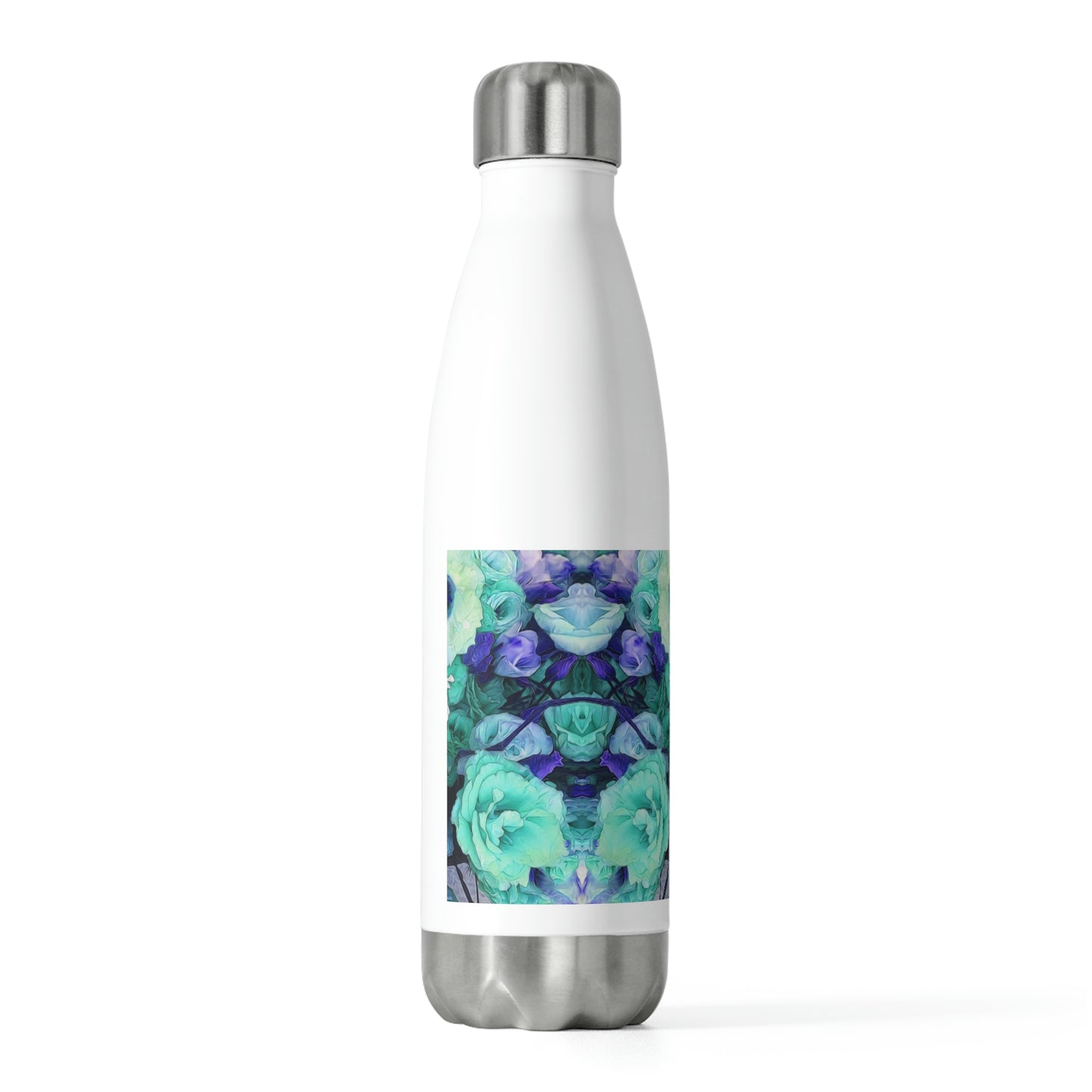 Aqua Flower Kaleidoscope  20oz Insulated Bottle