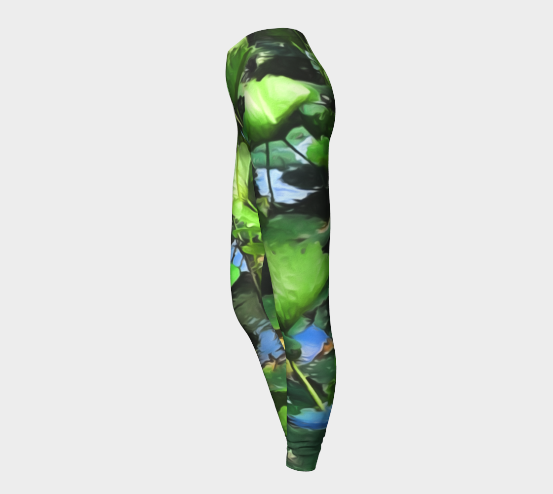 Lotus Bloom Among The Pads Leggings