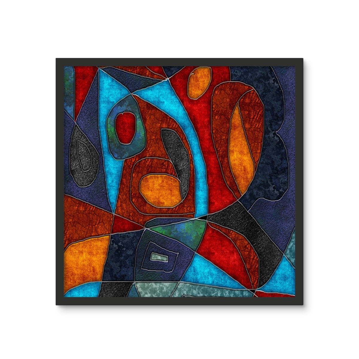 Abstract With Heart Framed Photo Tile