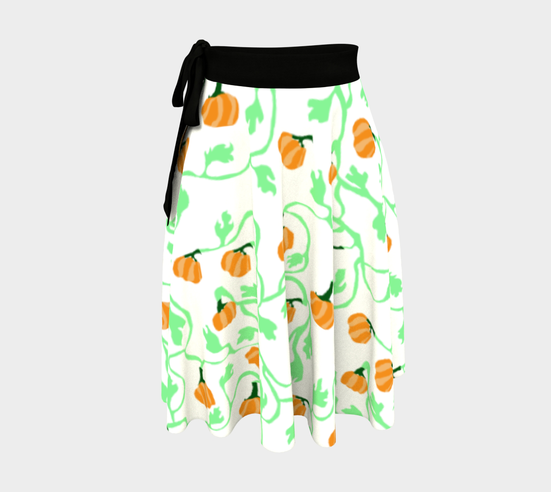Pumpkin Vines Wrap Skirt