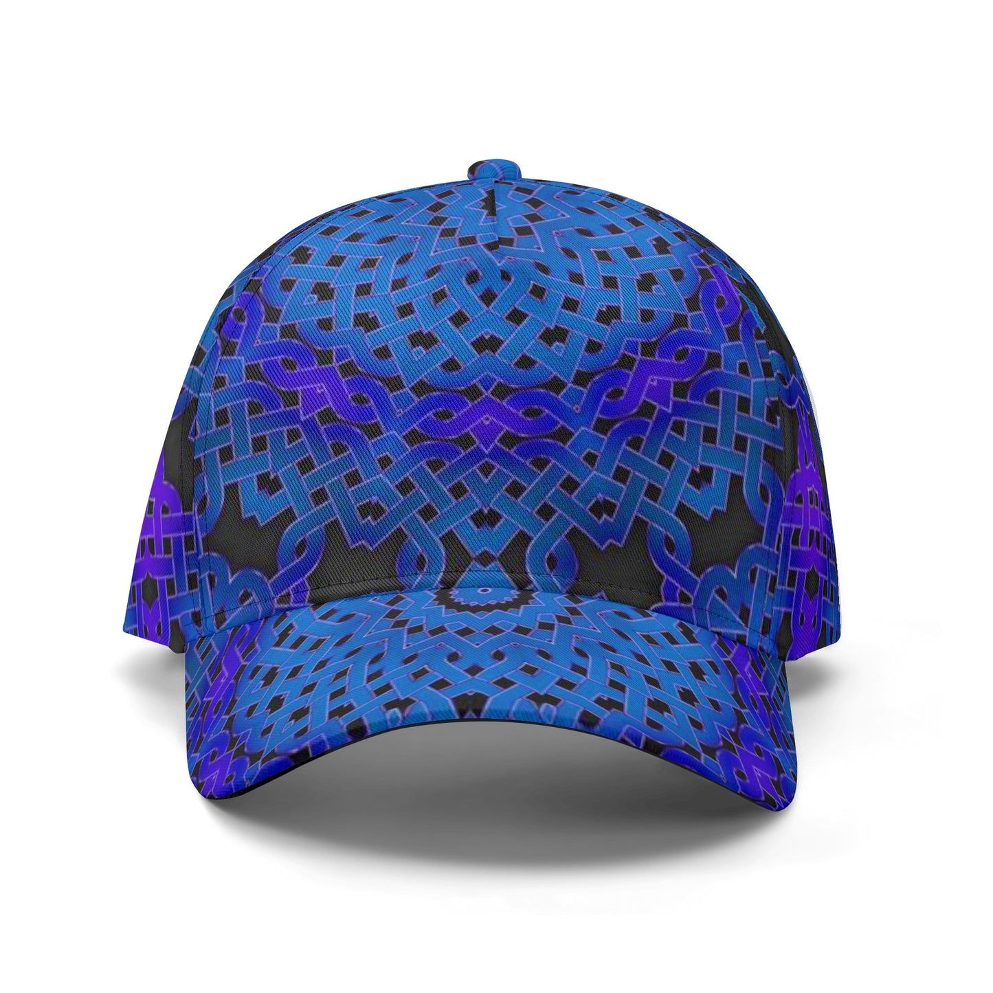 Blue Celtic Knot Kaleidoscope All Over Printing Baseball Caps