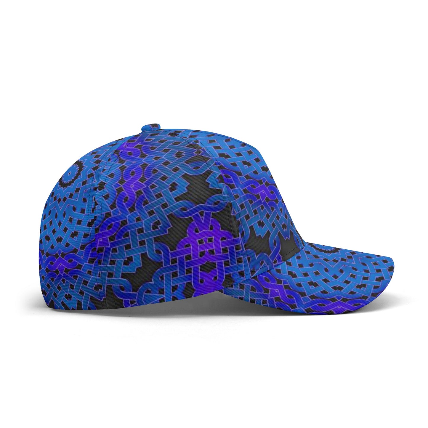 Blue Celtic Knot Kaleidoscope All Over Printing Baseball Caps