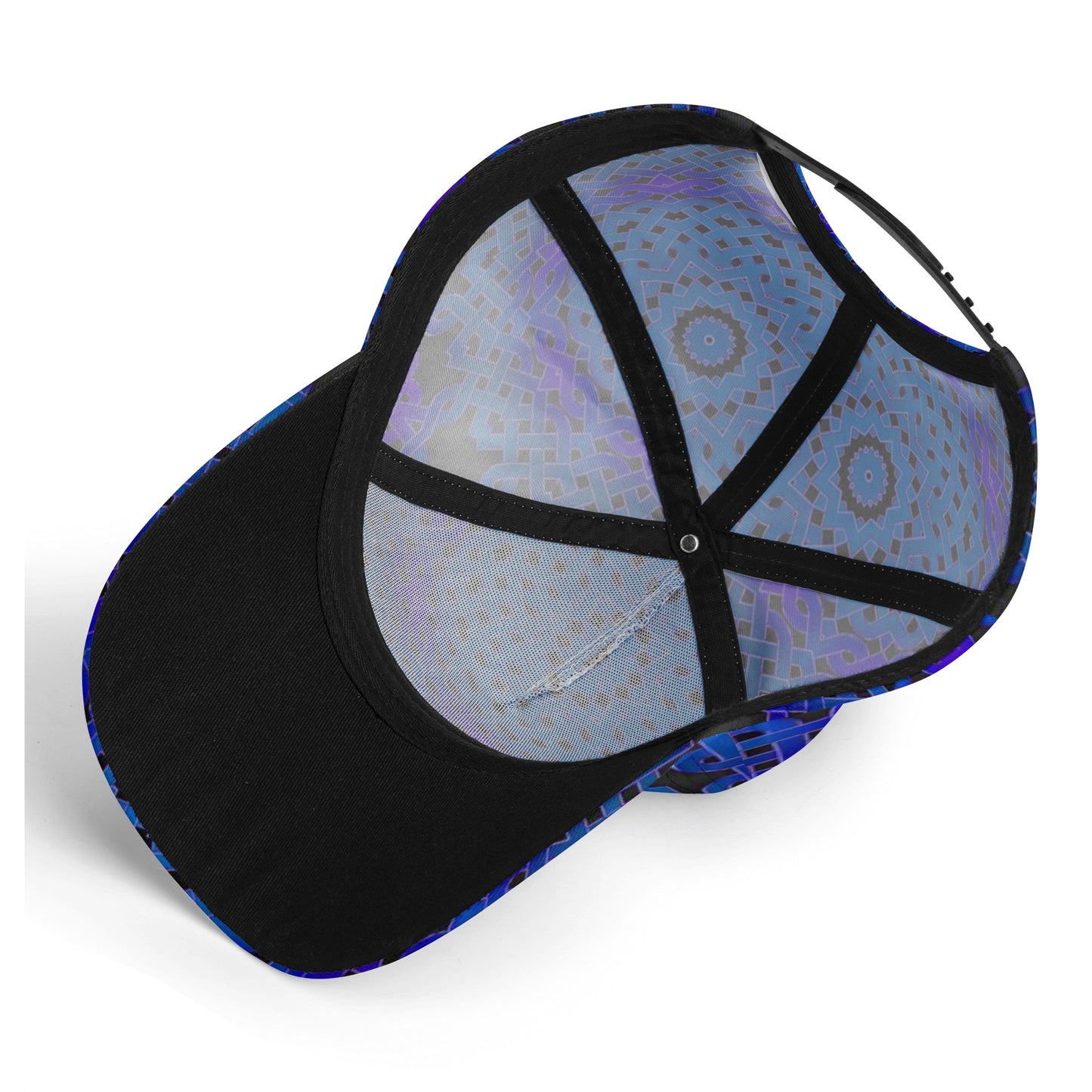 Blue Celtic Knot Kaleidoscope All Over Printing Baseball Caps