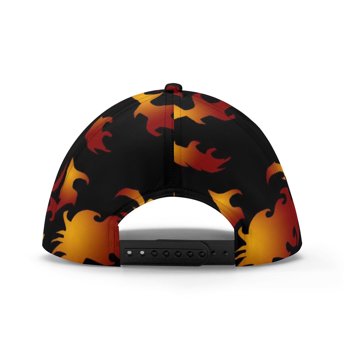 Abstract Flames Pattern All Over Printing Baseball Caps