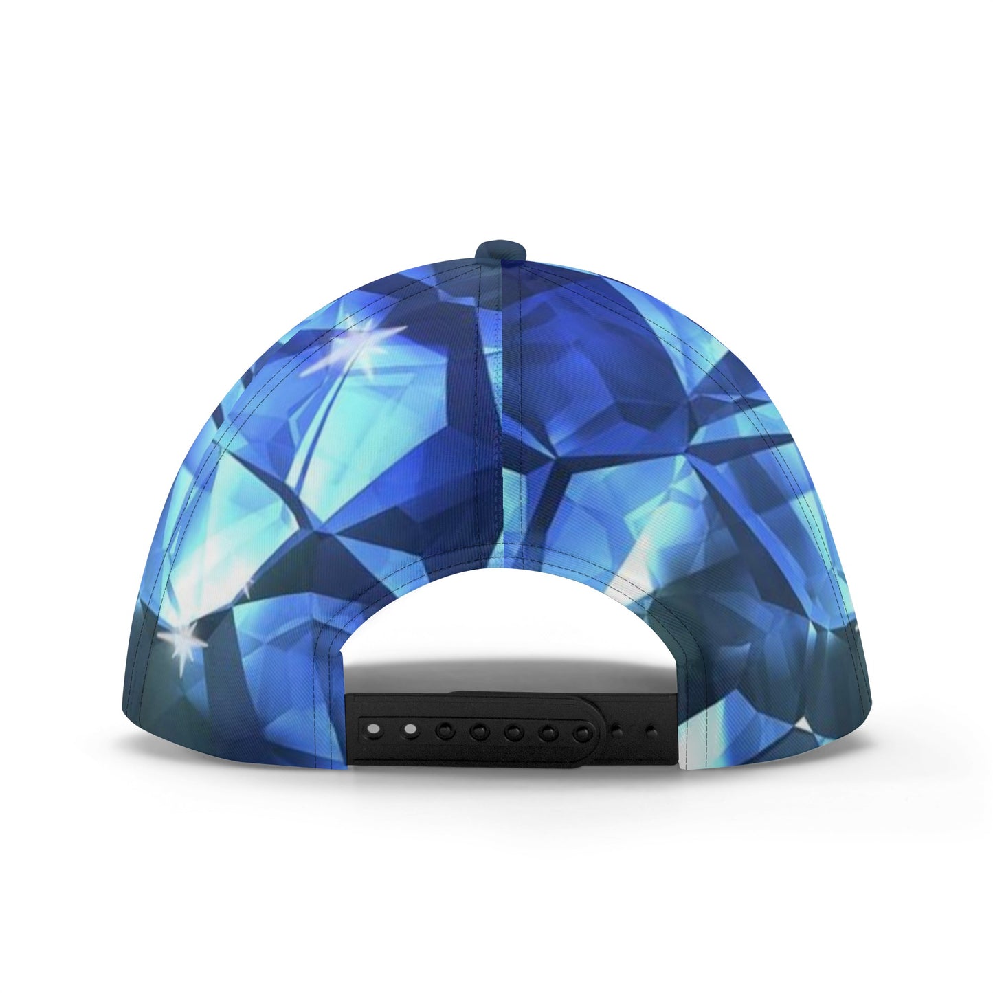 Blue Crystal Pattern All Over Printing Baseball Caps