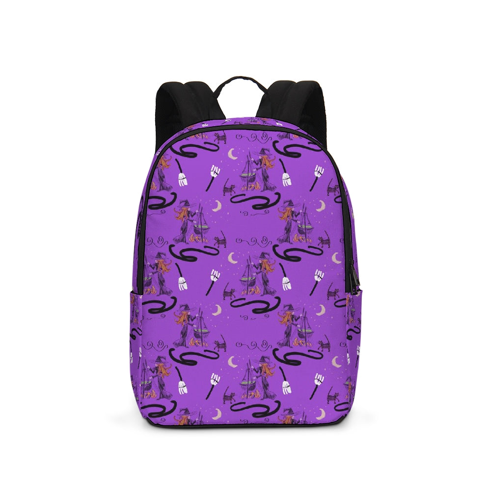 Witch Cat Cauldron Pattern Large Backpack