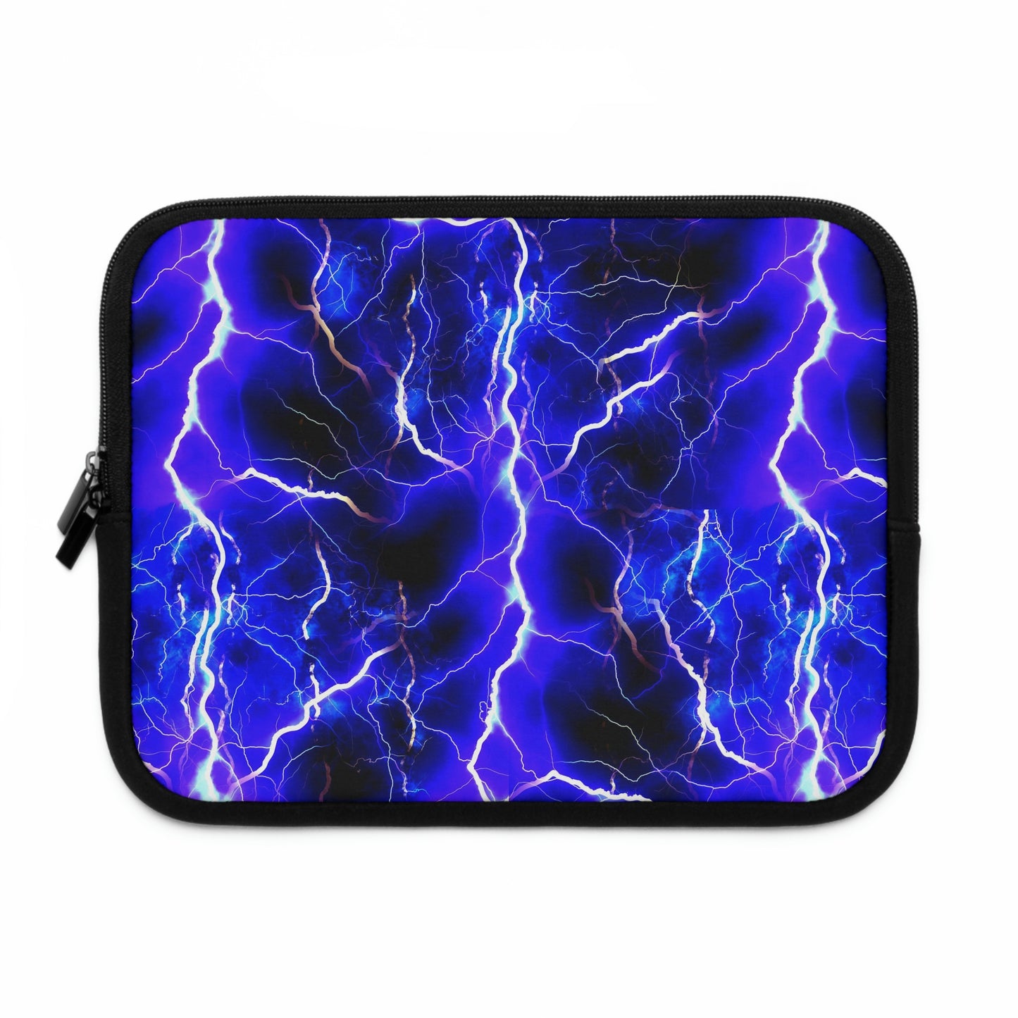 Blue Lightning Pattern Laptop Sleeve