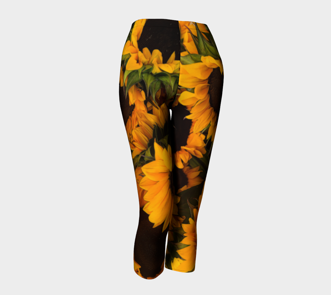 Sunflower Basket Capris