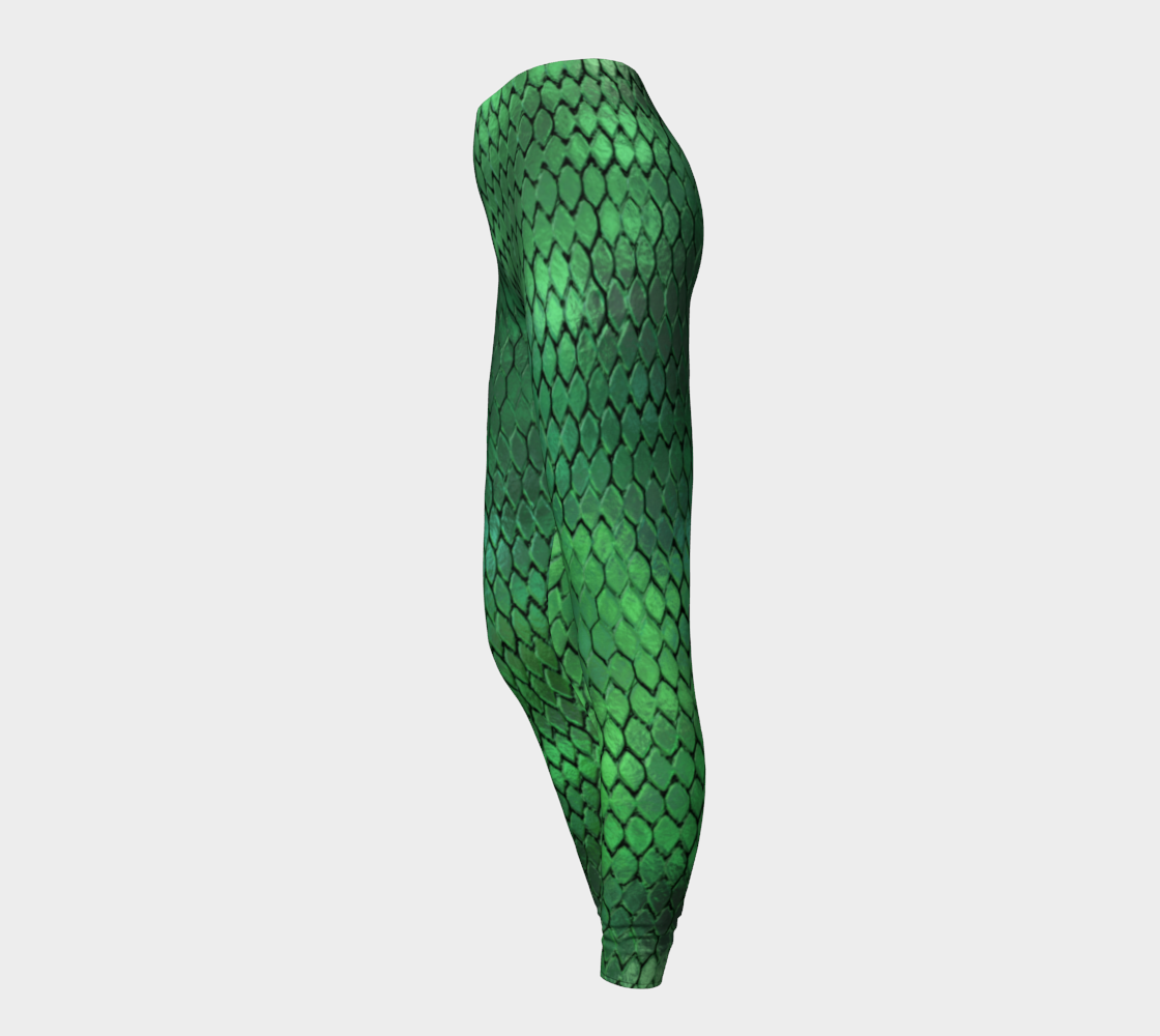 Green Dragon Scales Leggings