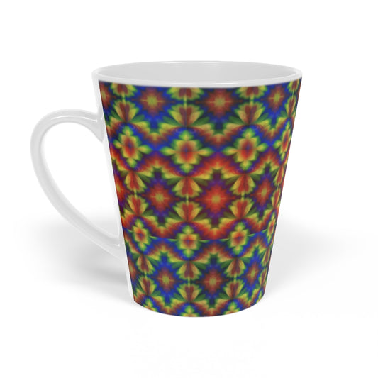 Carnival Kaleidoscope Latte Mug, 12oz