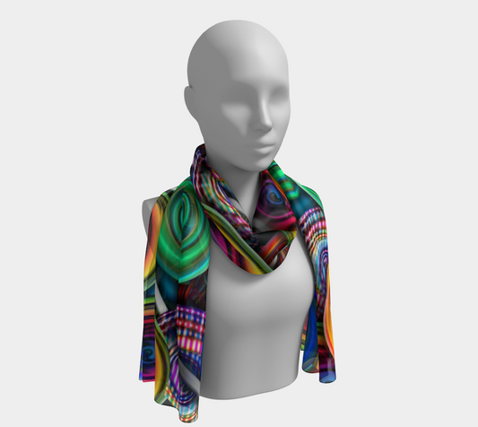 Colorful lollipops Long Scarf