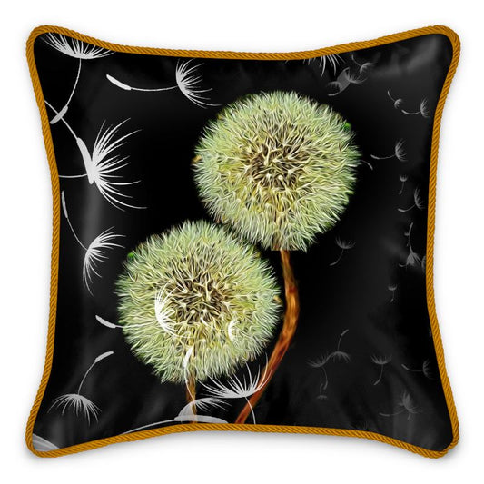 What Do You Wish For Dandelions Silk Cushion