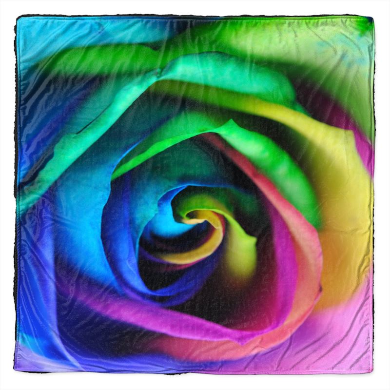 Rainbow Rose 17 Throw