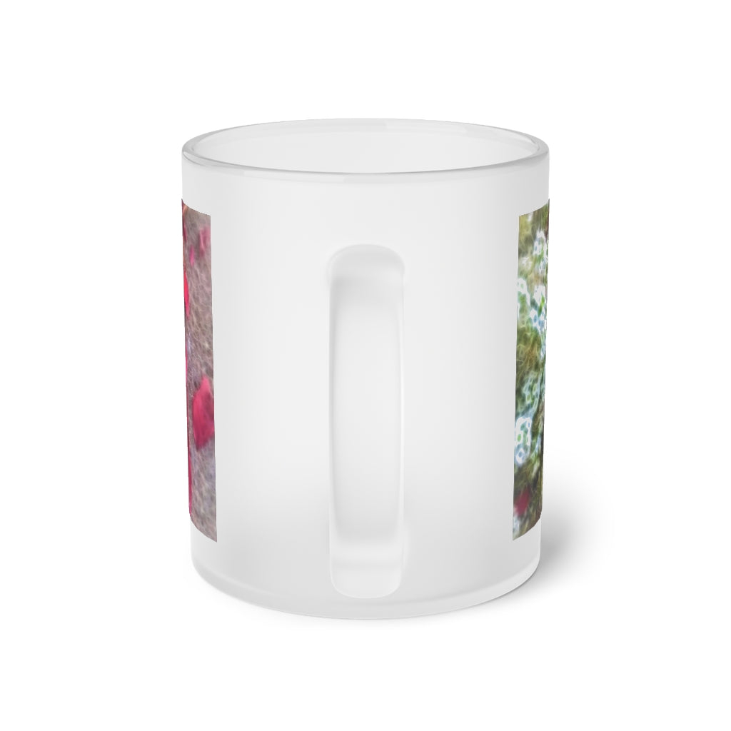 Fall Sidewalk Kenosha Frosted Glass Mug