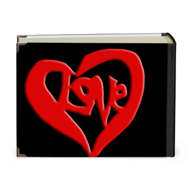 Love Text In Valentine Heart Photo Album