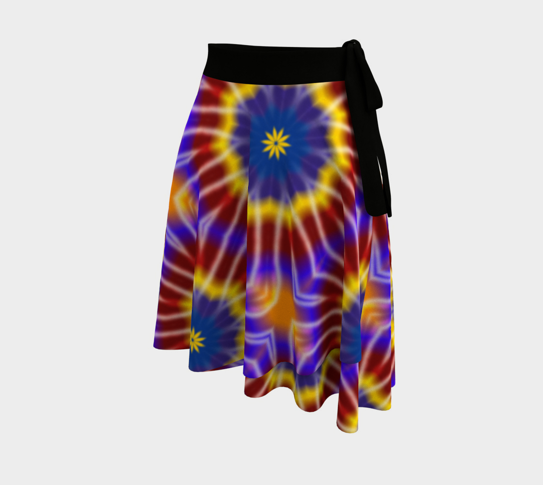 Rainbow Tie Dye Wrap Skirt