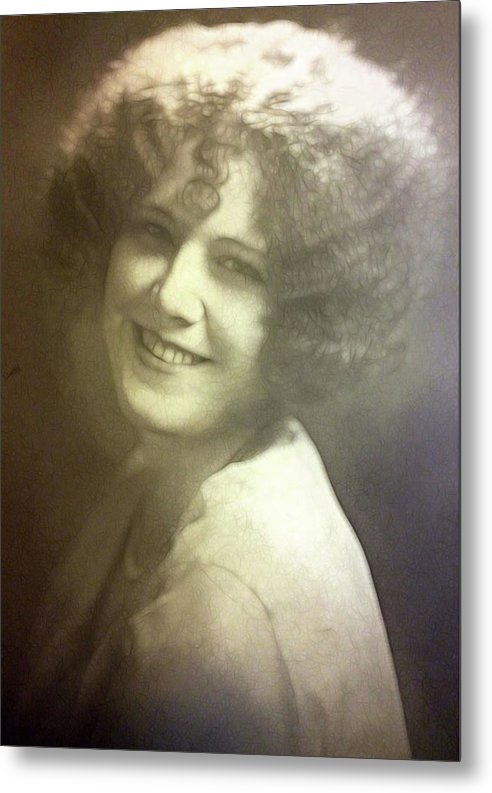 1931 Woman With Soft Hair - Metal Print