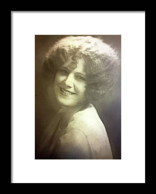 1931 Woman With Soft Hair - Framed Print