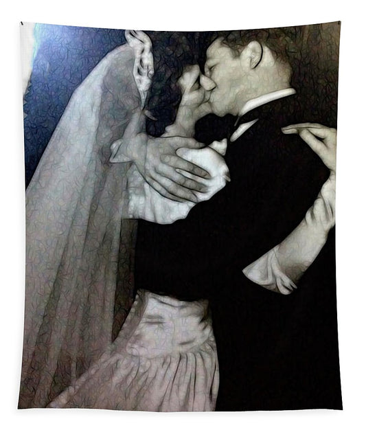 1940s Wedding Kiss - Tapestry