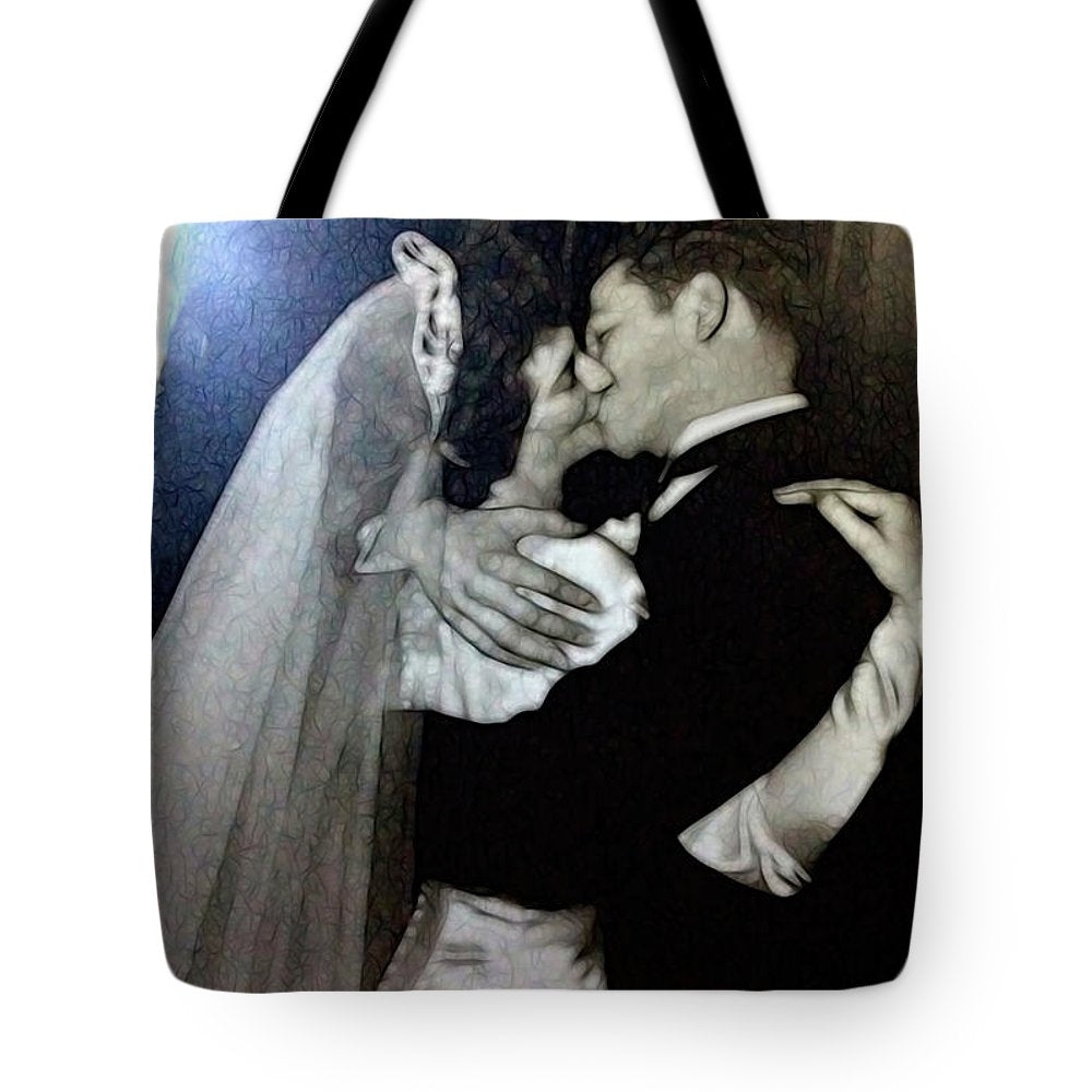 1940s Wedding Kiss - Tote Bag