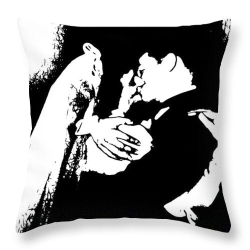 1940s Wedding Kiss Two Tone - Throw Pillow