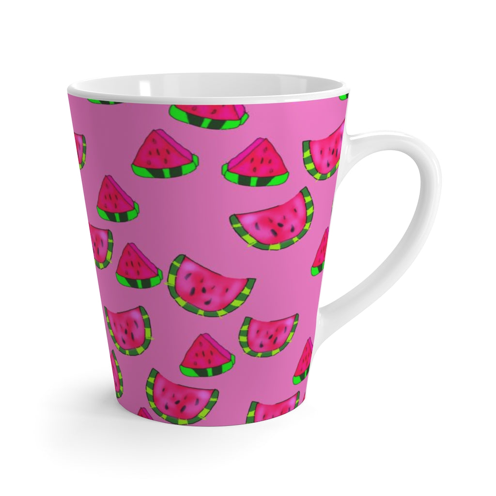 Watermelon Pattern Latte mug