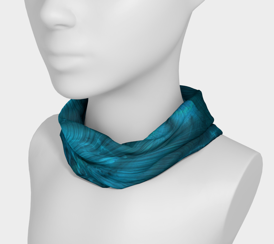Blue Metallic Fractal Headband