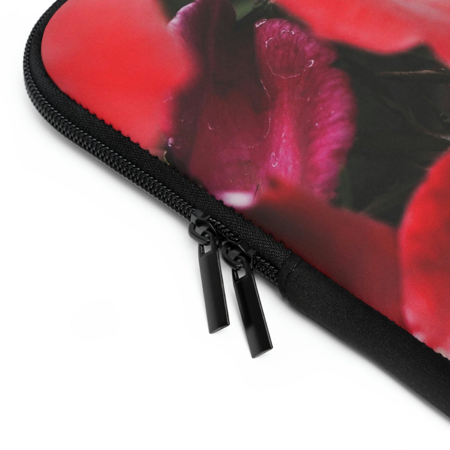 Bright Red Flowers Laptop Sleeve