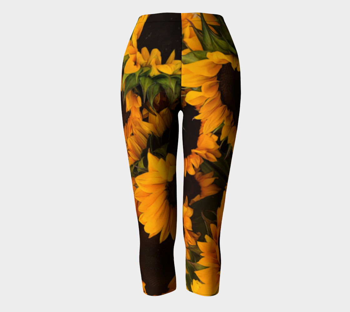 Sunflower Basket Capris