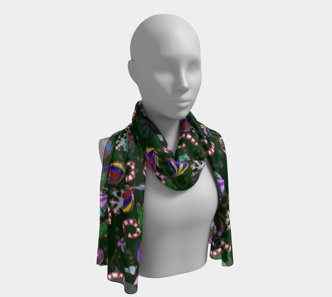 Ornaments Pattern Long Scarf