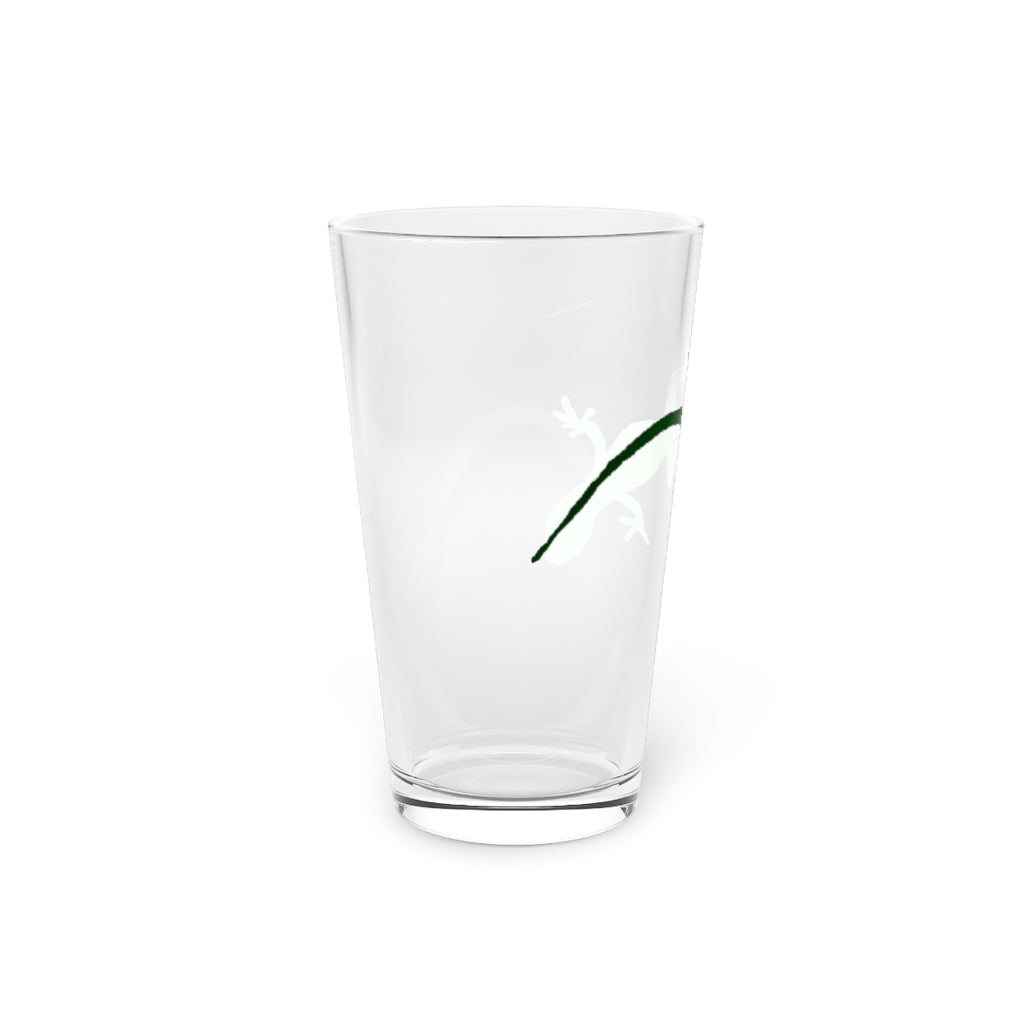 Gecko Pint Glass, 16oz