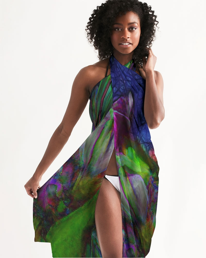 Abstract Pink Carnations Swim Cover Up
