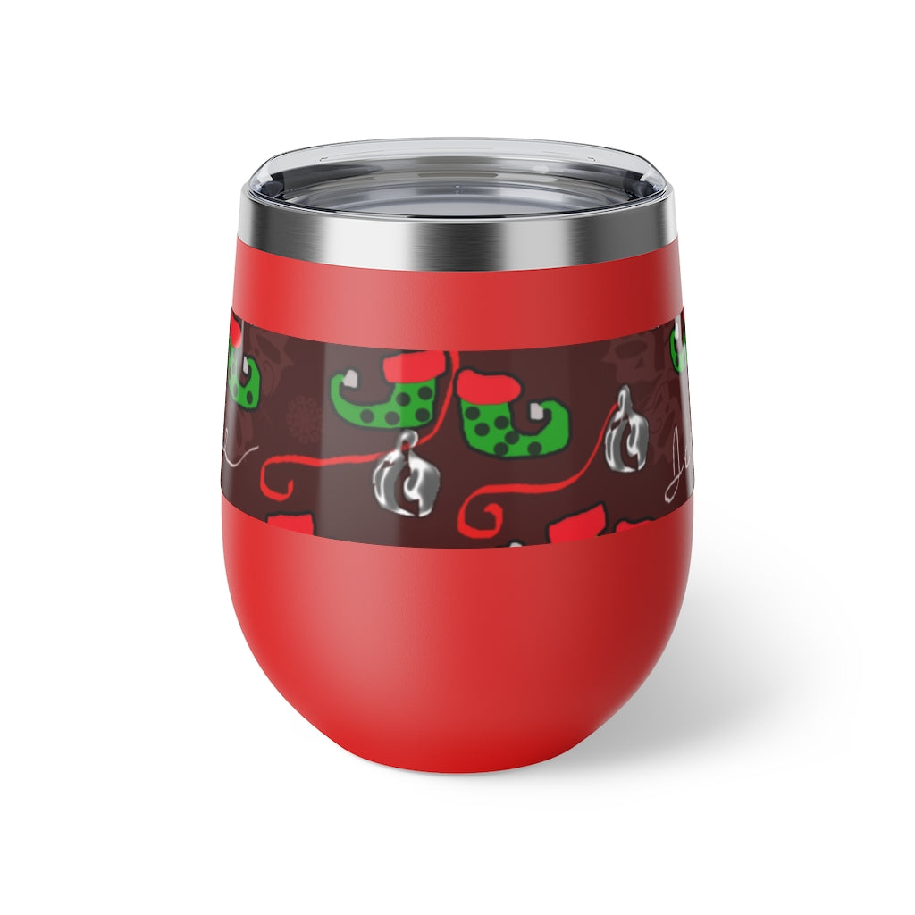 Elves Jingle Copper Vacuum Insulated Cup, 12oz