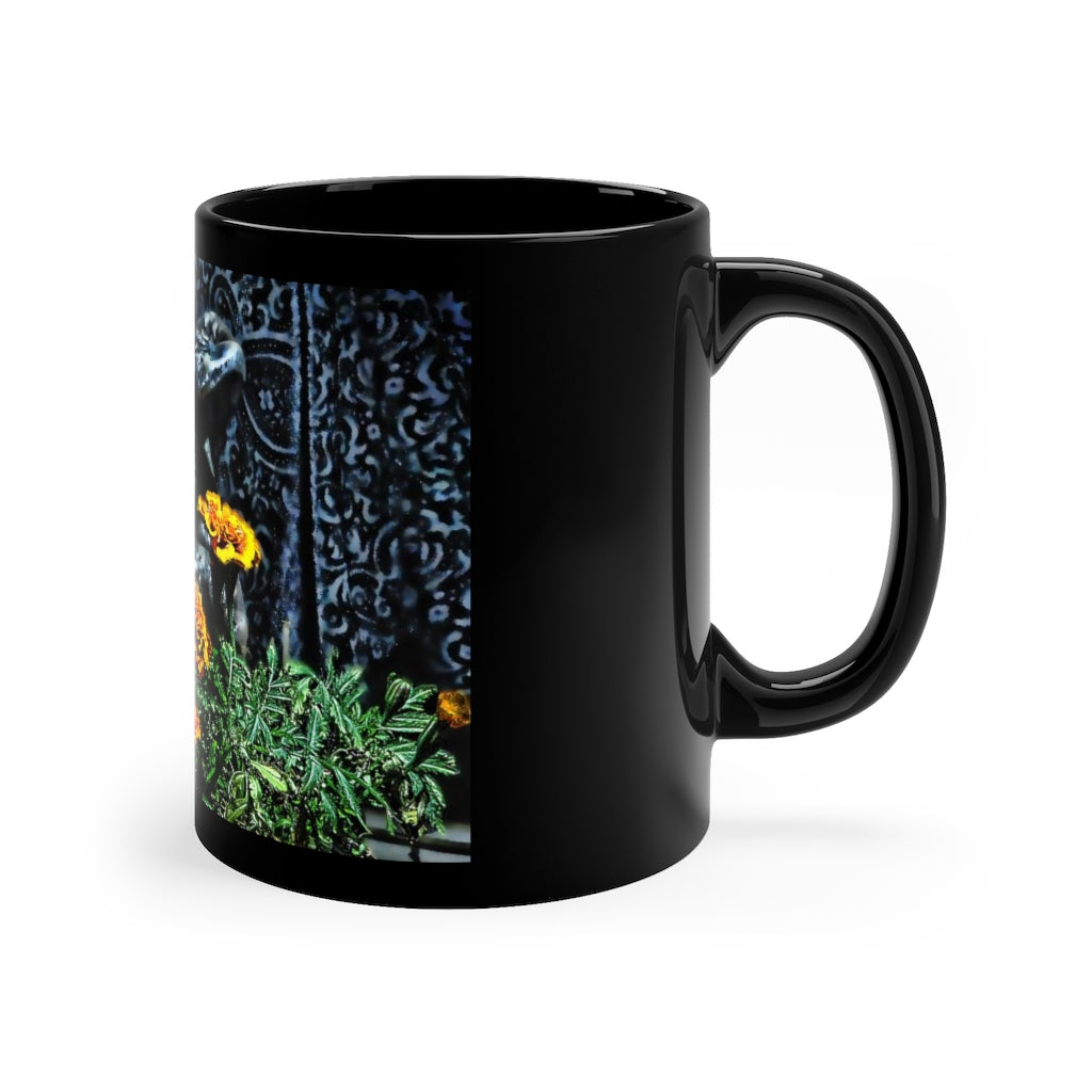 Gargoyle garden Keeper Black Coffee Mug, 11oz