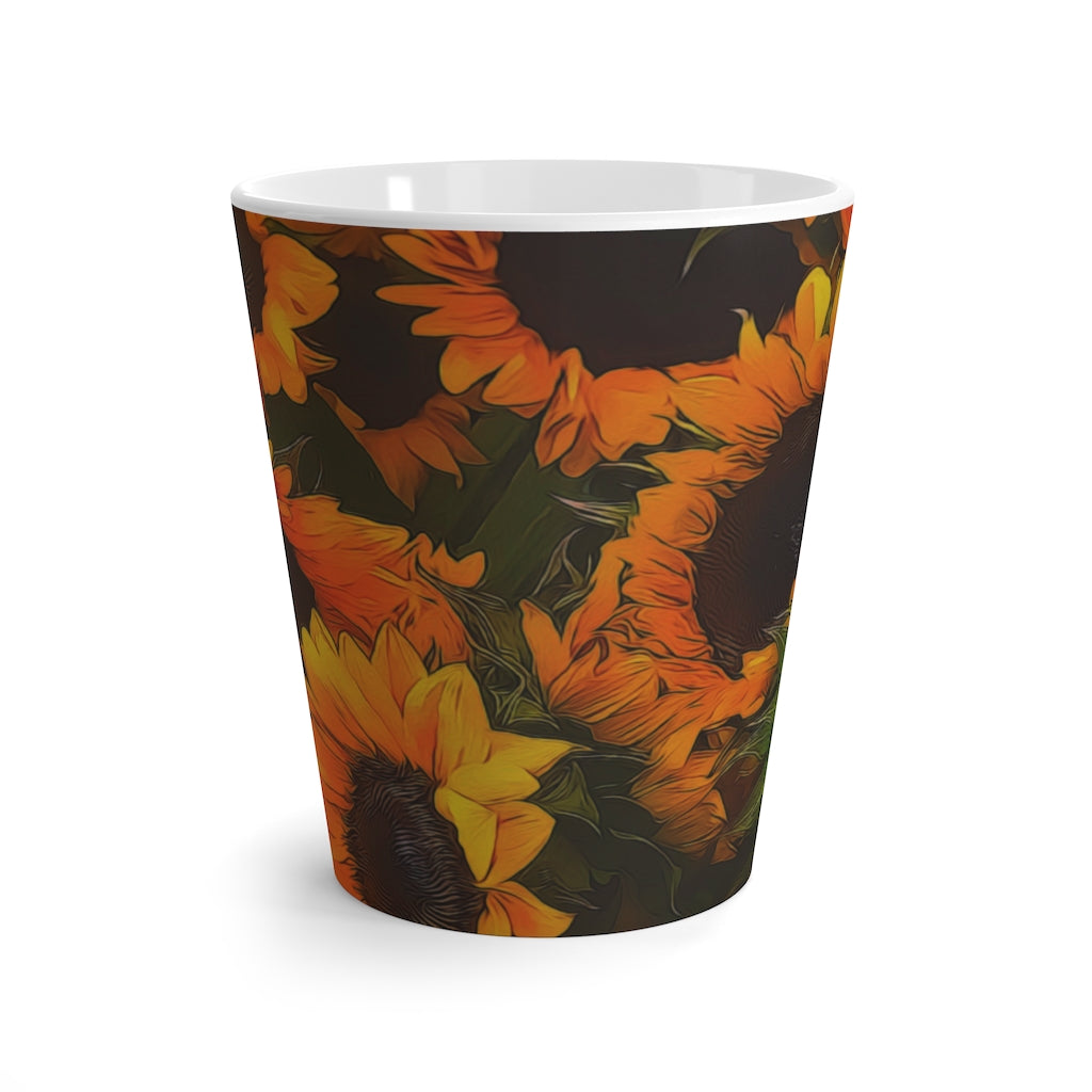 Sunflowers Latte mug