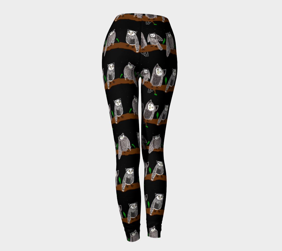 Cute Owls Pattern Leggings