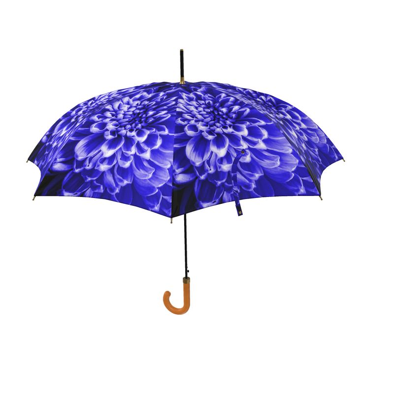 Blue Chrysanthemum Umbrella