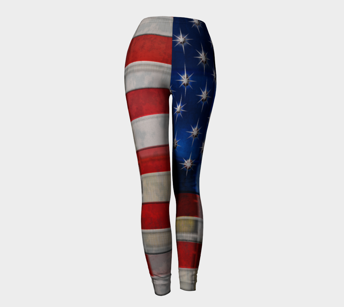 American Flag Quilt Leggings