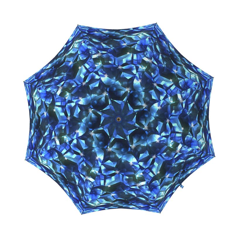 Blue Crystal Pattern Umbrella